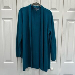 Karen Scott Teal Cardigan Sweater